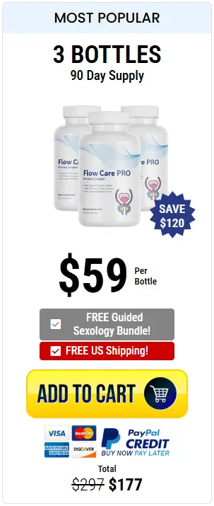 Flow Care PRO 90-day supply for prostate health support