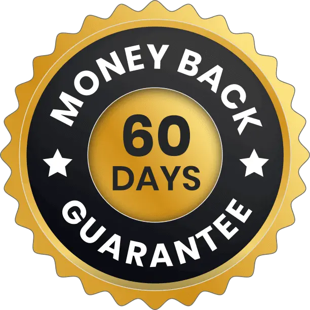 Flow care PRO money-back guarantee badge for risk-free purchase